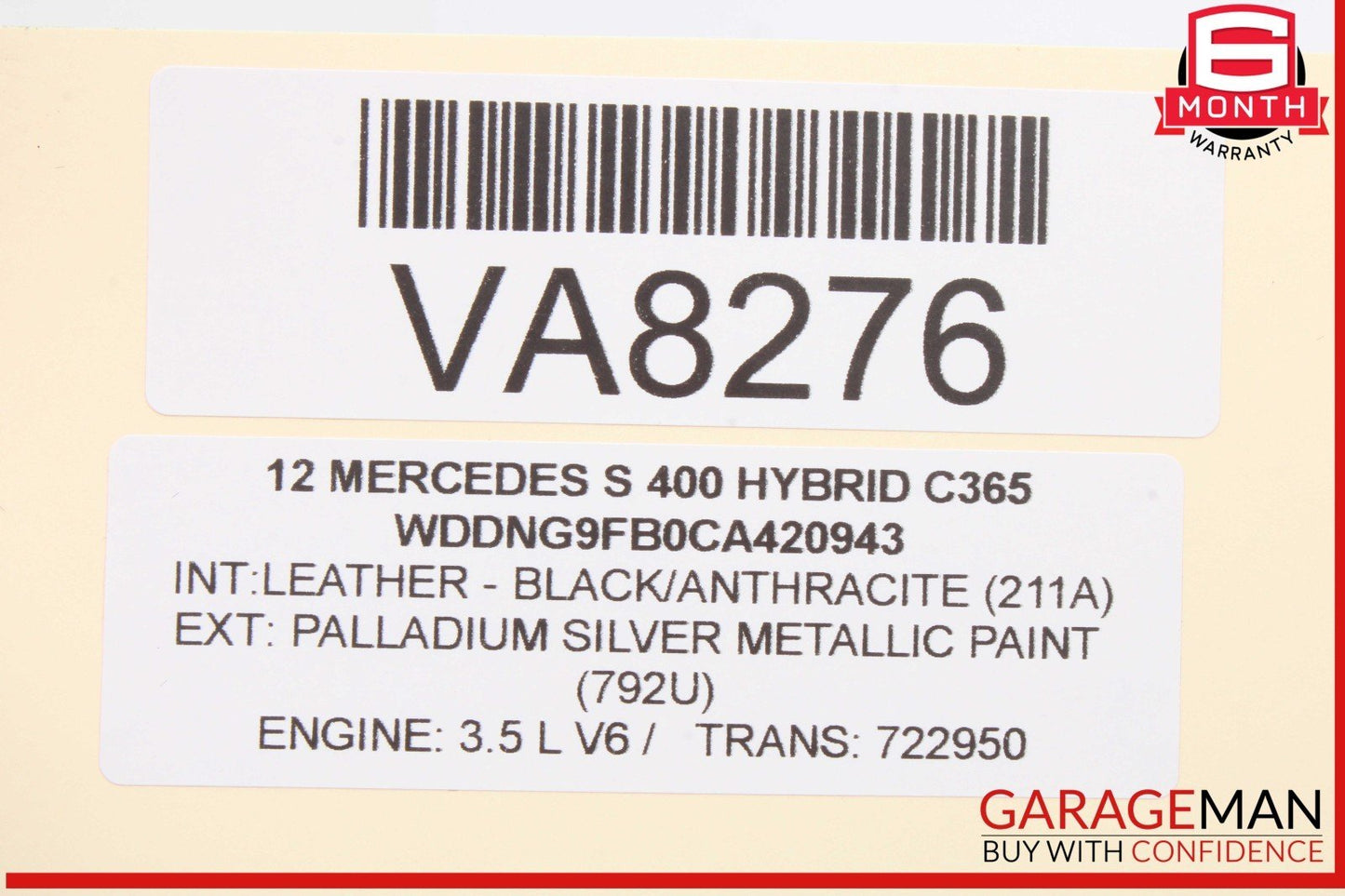 10-13 Mercedes W221 S400 Hybrid Front Right Side Daytime Running Light Lamp OEM