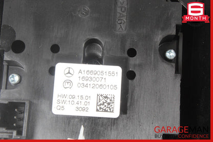 12-19 Mercedes X166 GL450 ML400 GLS550 Center Console Bezel Trim Black OEM