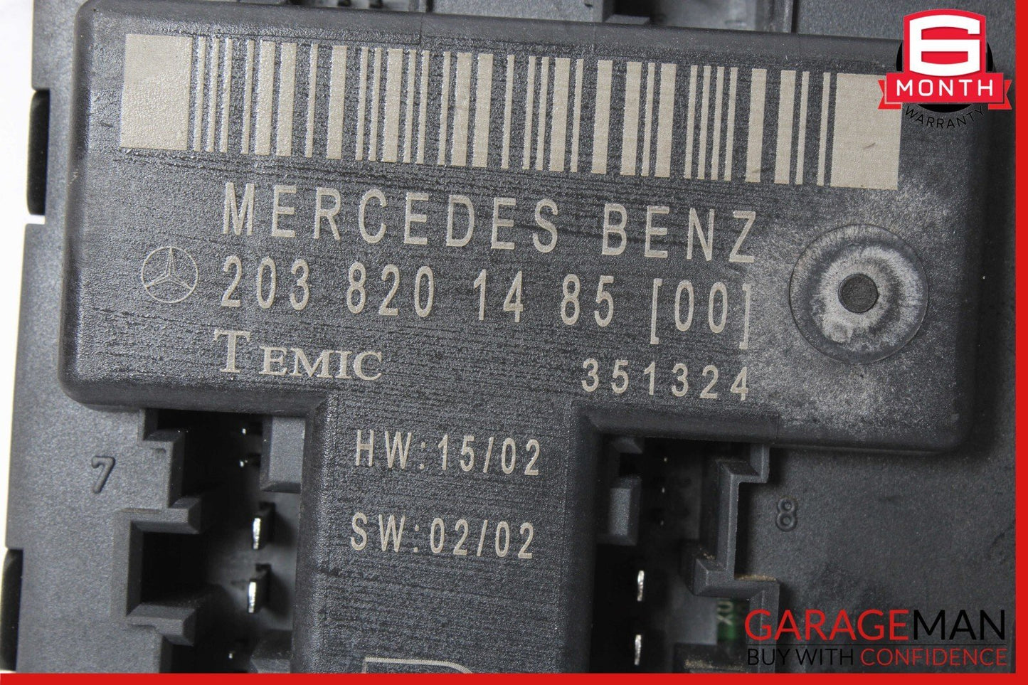 01-07 Mercedes W203 C320 C230 C280 Front Right Side Door Control Module Unit OEM