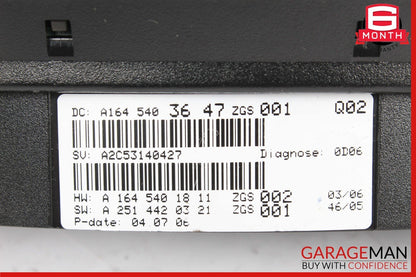 06-08 Mercedes X164 GL450 ML320 Speedometer Odometer Instrument Cluster Gauge