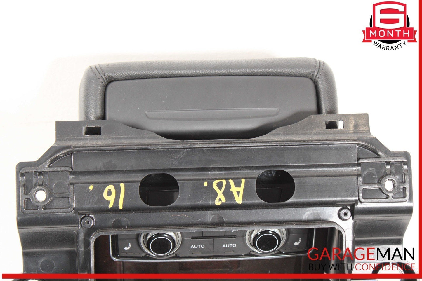 11-17 Audi A8 Rear Seat Center Console Armrest w/ Climate Controls OEM