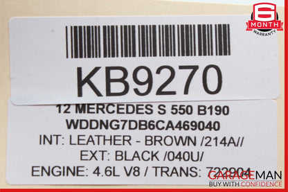 07-14 Mercedes S550 CL550 Front Left Dash AC A/C Air Vent Trim Grill Cover Brown