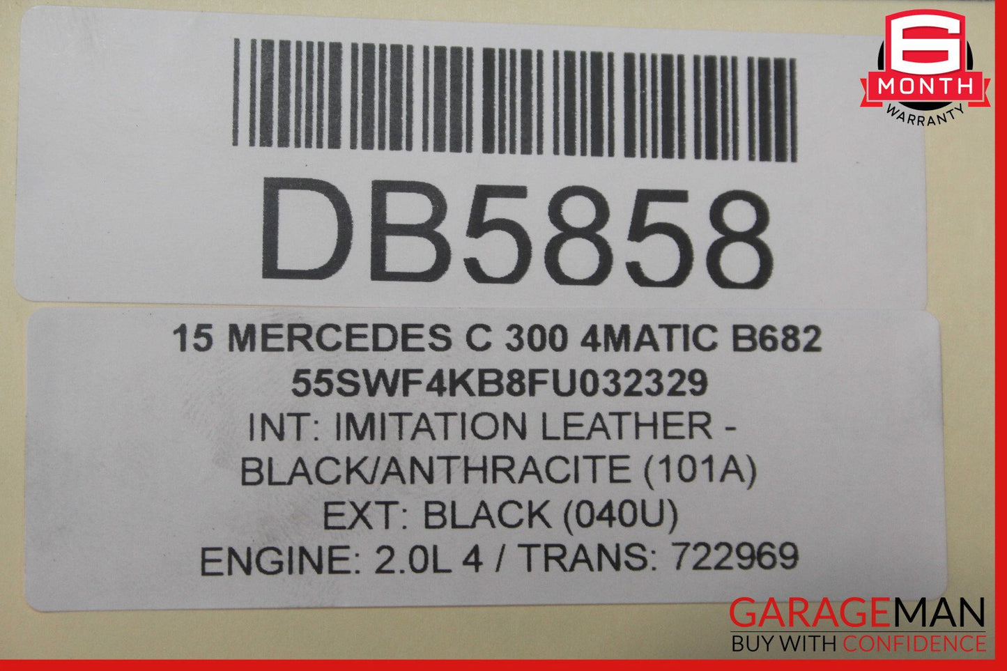 15-20 Mercedes W205 C300 4Matic Engine Motor Block Crankcase OEM