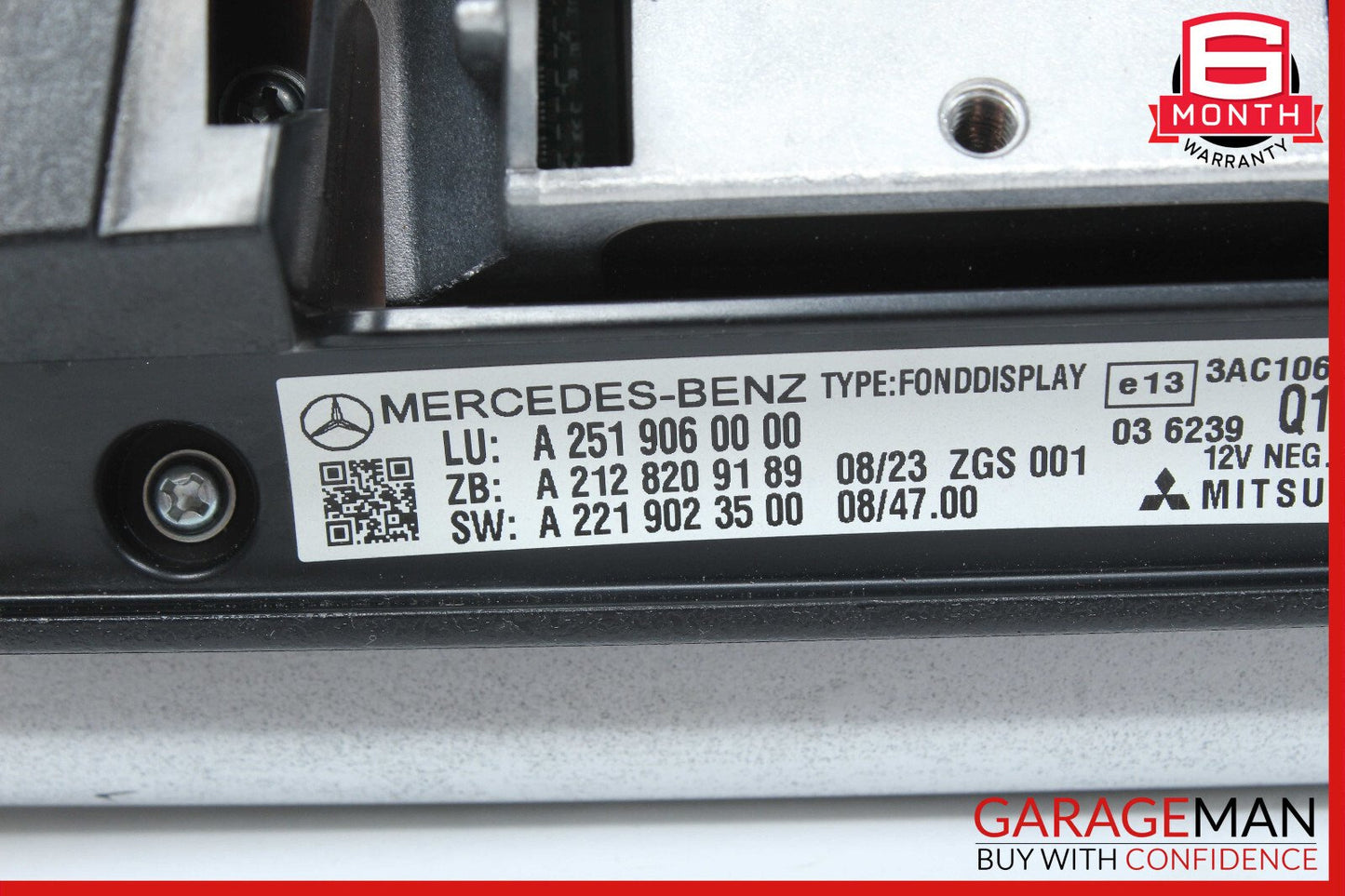 09-13 Mercedes GL450 ML550 GLK350 Left / Right Headrest Screen Monitor Display