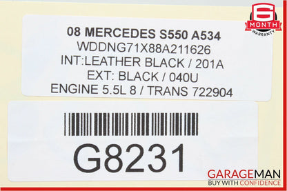 07-13 Mercedes S550 CL550 Right Fuel Gas Gasoline Tank Fuel Pump Module Unit