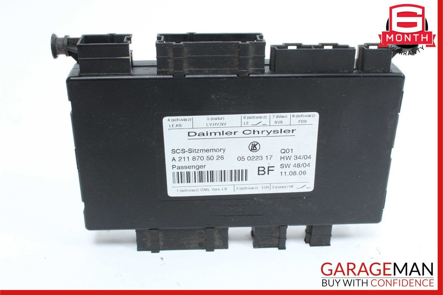 03-11 Mercedes W219 CLS550 Under Seat Control Module Front Right Side OEM
