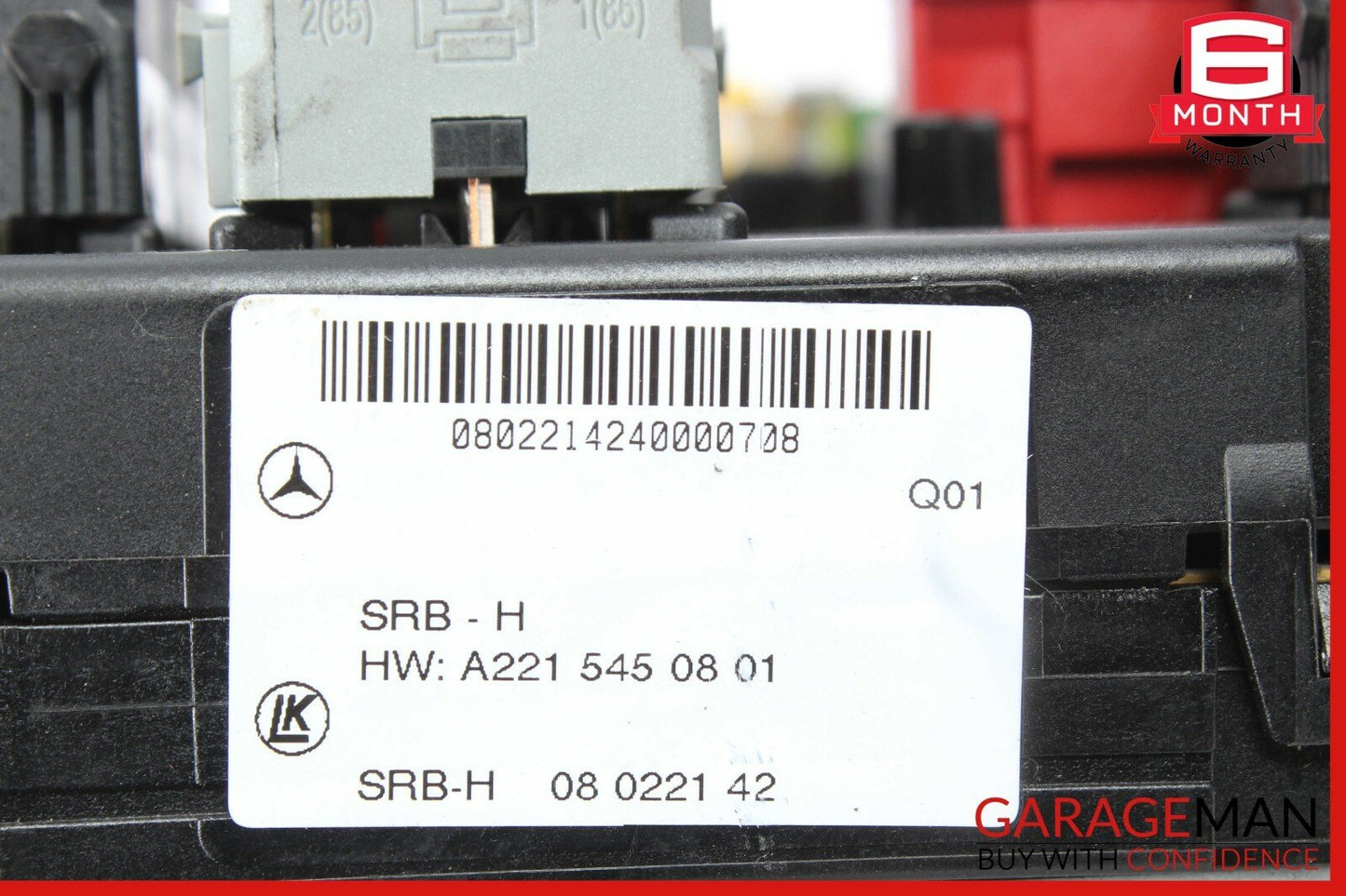 07-13 Mercedes W221 S550 CL550 Rear Trunk Fuse Box Relay Block 2215402550 OEM