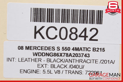 07-14 Mercedes W221 S550 CL550 Trunk Lid Unlock Release Handle 2217500893 OEM