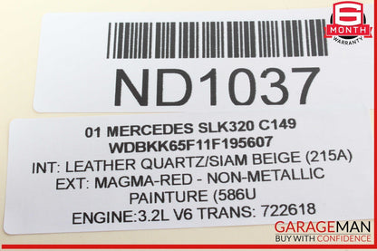 01-04 Mercedes R170 SLK320 Front Column Cruise Control Switch Lever OEM
