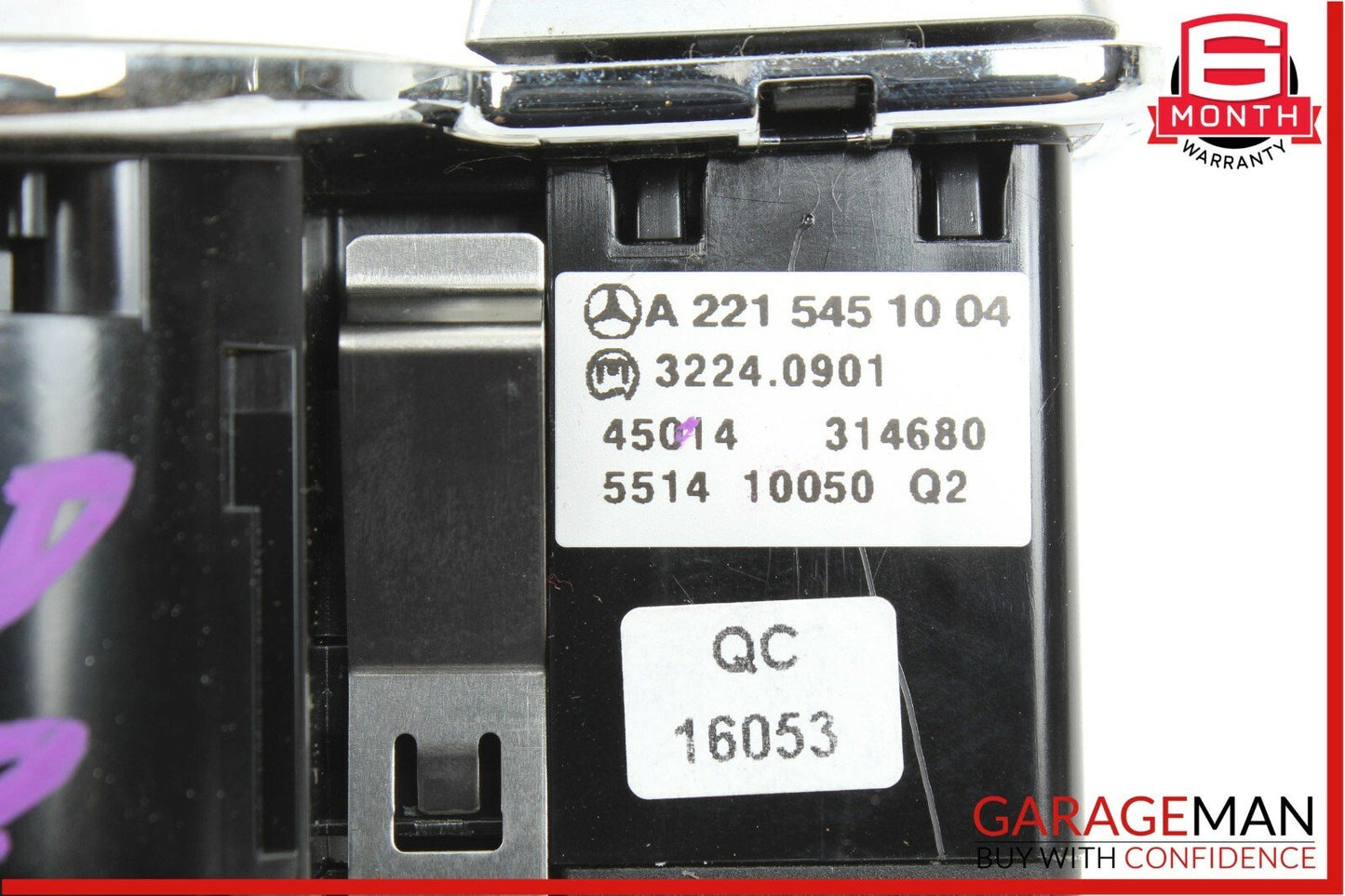 07-13 Mercedes W221 S550 CL550 Dash Headlight Fog Light Switch Control Module