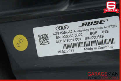 12-18 Audi A7 Bose Rear Trunk Subwoofer Sub Woofer Audio Speaker Box OEM