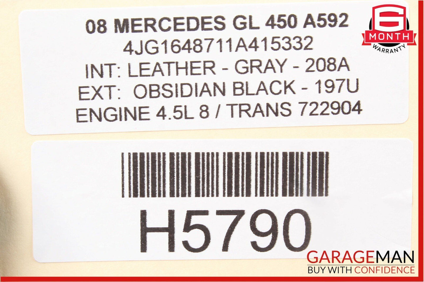 06-12 Mercedes GL450 R500 ML450 Front Right Side Door Controller Module Unit