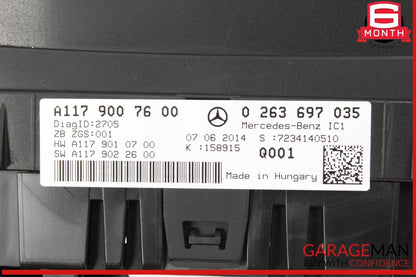 14-19 Mercedes W117 CLA250 Instrument Cluster Speedometer Odometer Gauge OEM