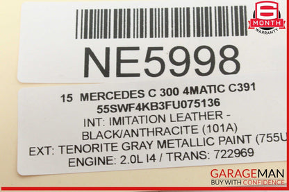 15-18 Mercedes W205 C300 4MATIC Rear Right Side CV Axle Halfshaft 2053503102 OEM