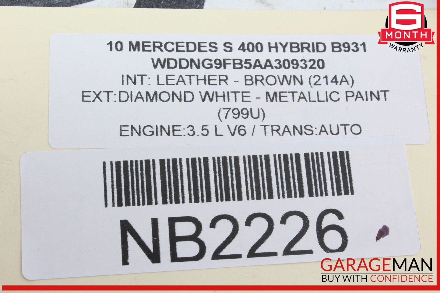 07-14 Mercedes W221 S400 Hybrid Front Left Side Suspension Upper Control Arm OEM