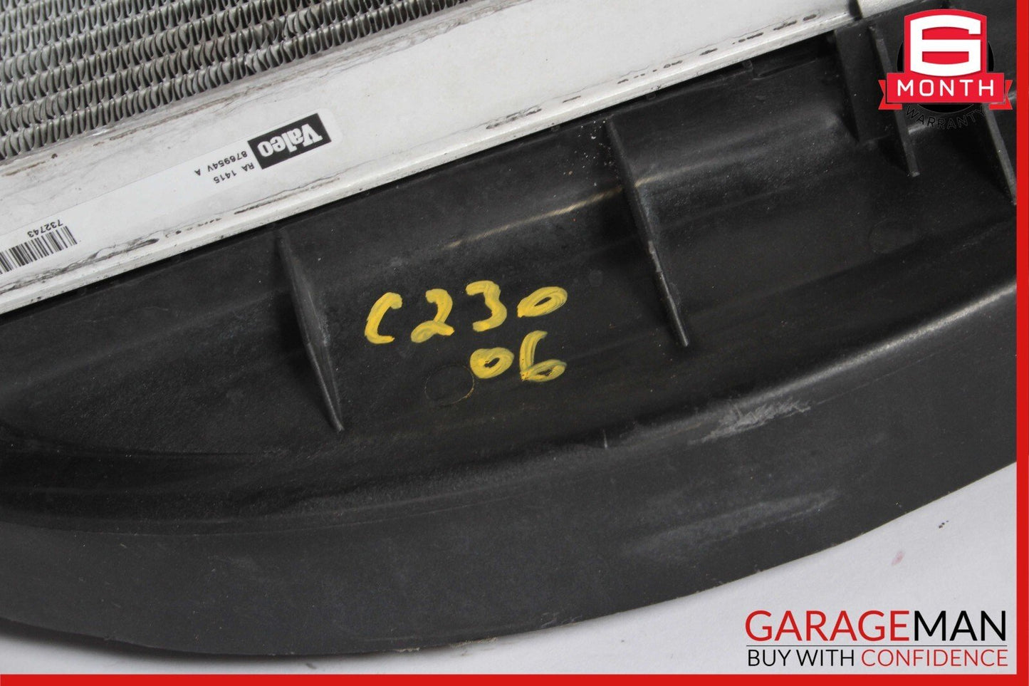 06-07 Mercedes W203 C230 Engine Cooling Radiator Fan Motor Shroud Assembly