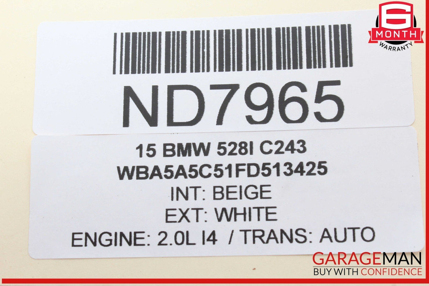 11-16 BMW 528i 535i 550i F10 Front Left Driver Side Door Lock Latch Actuator OEM