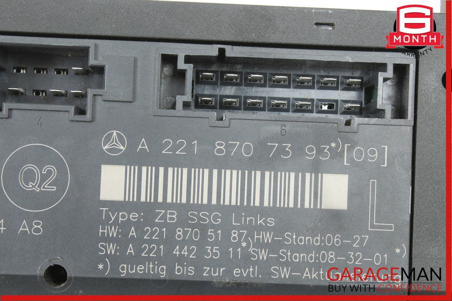 07-13 Mercedes W221 S550 S65 AMG Front Left Driver Seat Control 2218707393 OEM