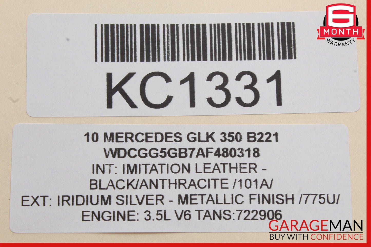08-18 Mercedes X204 GLK350 C300 CLS550 Rear Right Side Door Control Module OEM
