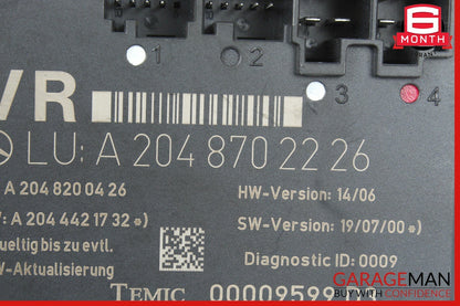 08-14 Mercedes W204 C350 C63 AMG Front Right Side Door Control Module Unit