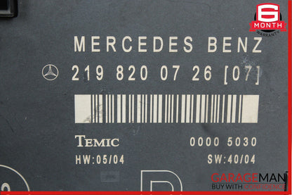 06-11 Mercedes W219 CLS500 Front Right Side Door Controller Module Unit