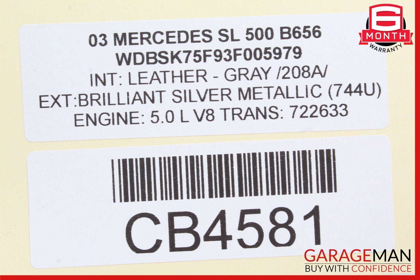 00-06 Mercedes W215 CL55 AMG Hydraulic ABC Suspension Valve Block Pump Assembly