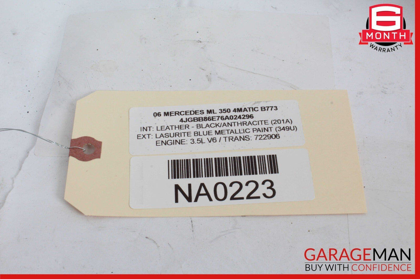 06-13 Mercedes W164 ML350 R350 Front Right & Left Seat Headrest Head Rest Set
