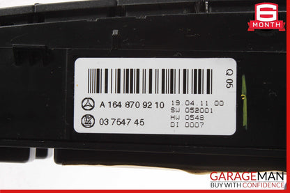 06-12 Mercedes X164 GL450 GL550 Hazard Light Control Switch Panel Module Unit