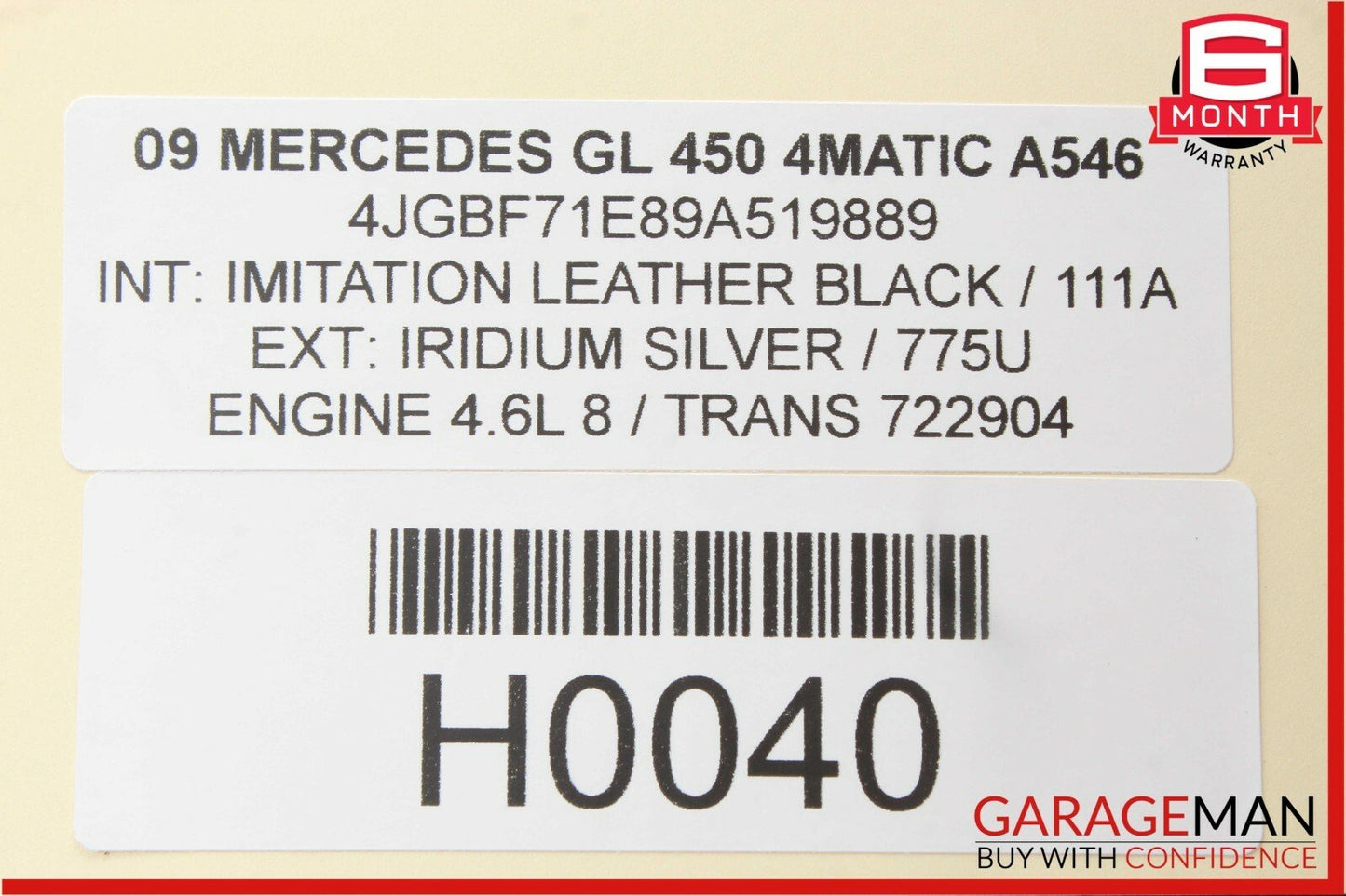06-12 Mercedes GL450 Rear Left 3rd Row Seatbelt Seat Belt Seatbelt Retractor OEM