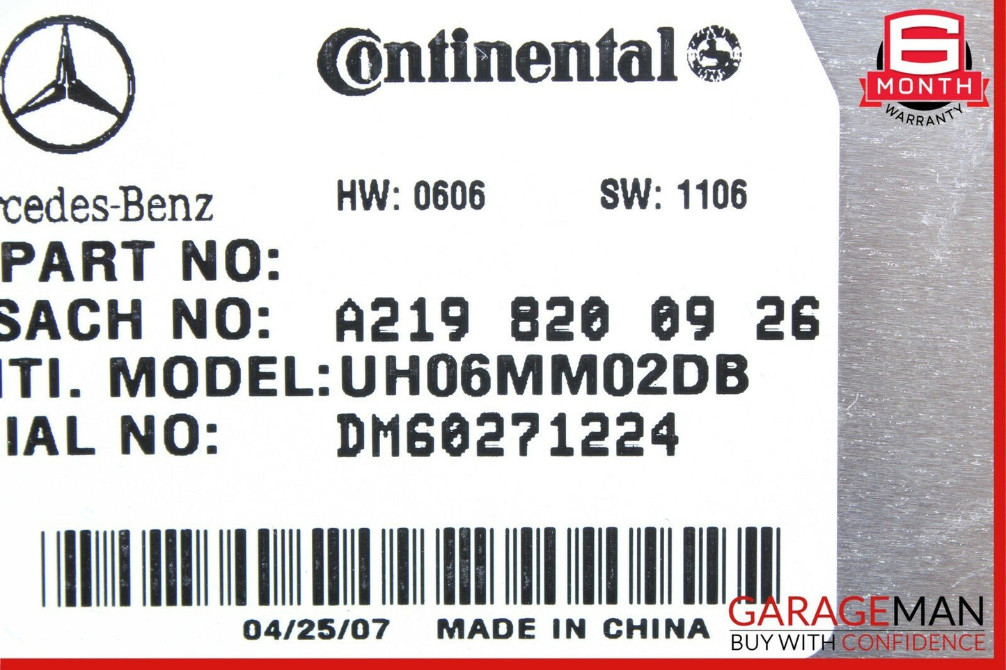 06-12 Mercedes W211 E350 SL550 Communication Control Module 2198200926 OEM