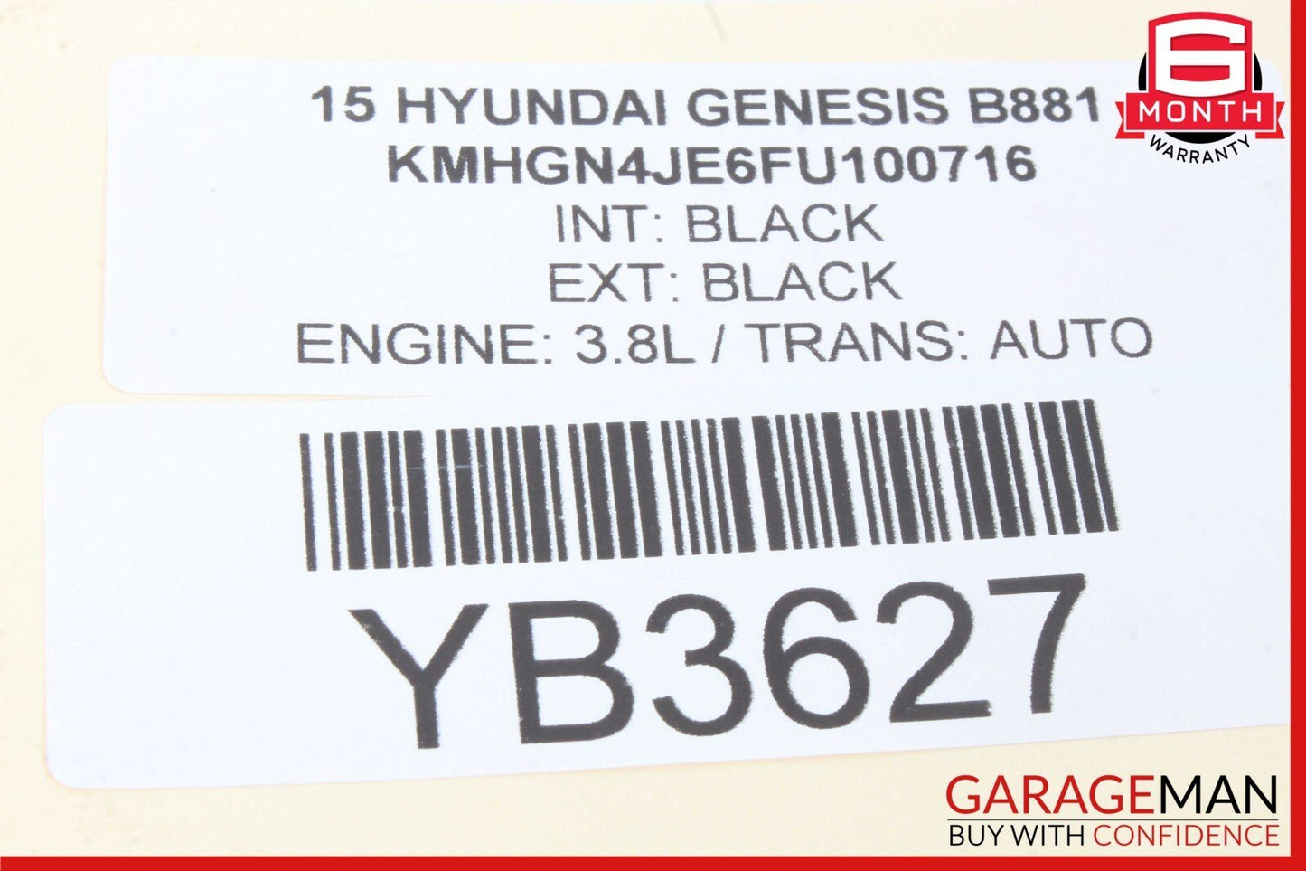 15-20 Hyndai Genesis G80 Center Console Shifter Trim Bezel w/ Knob Boot OEM