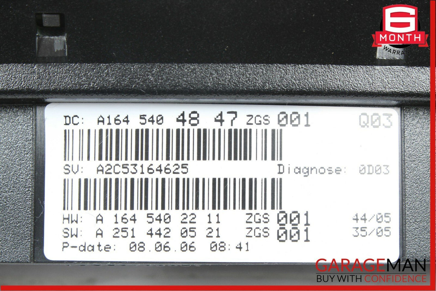 06-08 Mercedes X164 GL450 ML550 Speedometer Odometer Instrument Cluster Gauge