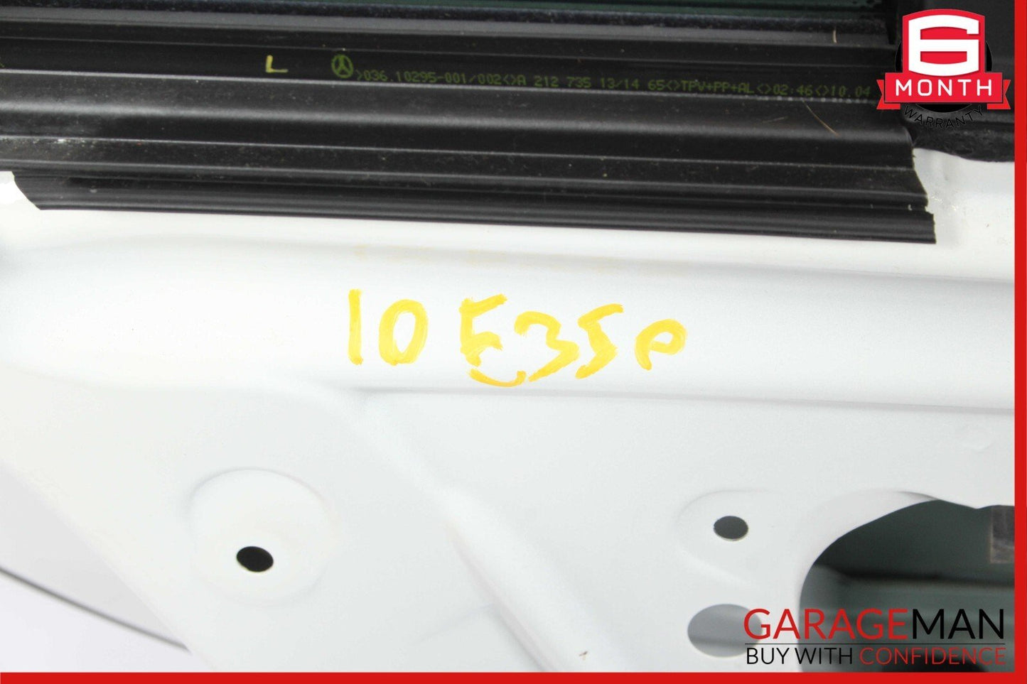 10-16 Mercedes W212 E350 E63 AMG Sedan Rear Left Side Door Shell Calcite White