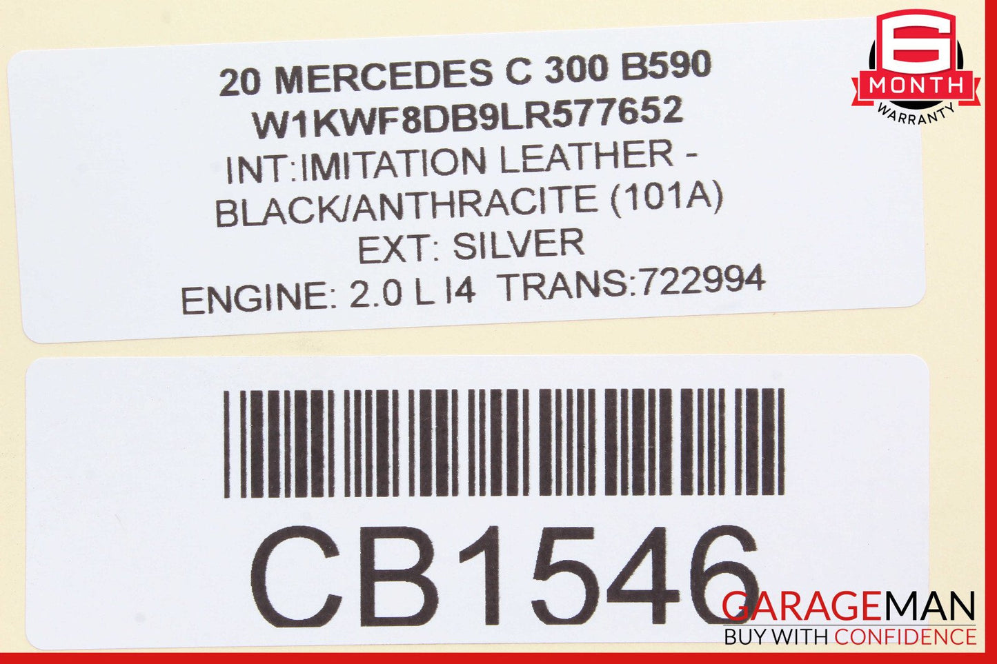 15-20 Mercedes W205 C300 Rear Right or Left Lower Rearward Control Arm OEM