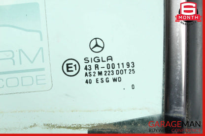 97-04 Mercedes R170 SLK230 SLK320 Rear Right Passenger Door Quarter Window Glass