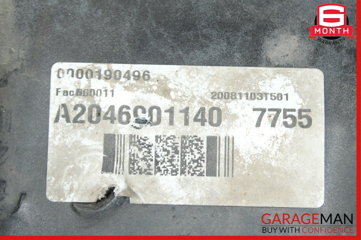 08-14 Mercedes W204 C300 Sport Left Rocker Panel Side Skirt Gray OEM