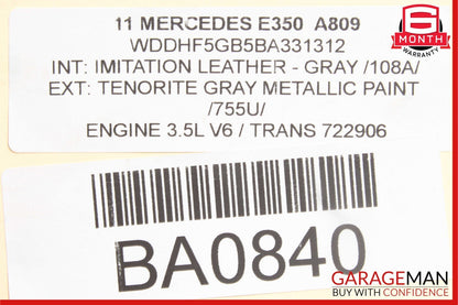08-18 Mercedes E350 E400 C250 SLK350 Front Left Side Door Control Module OEM