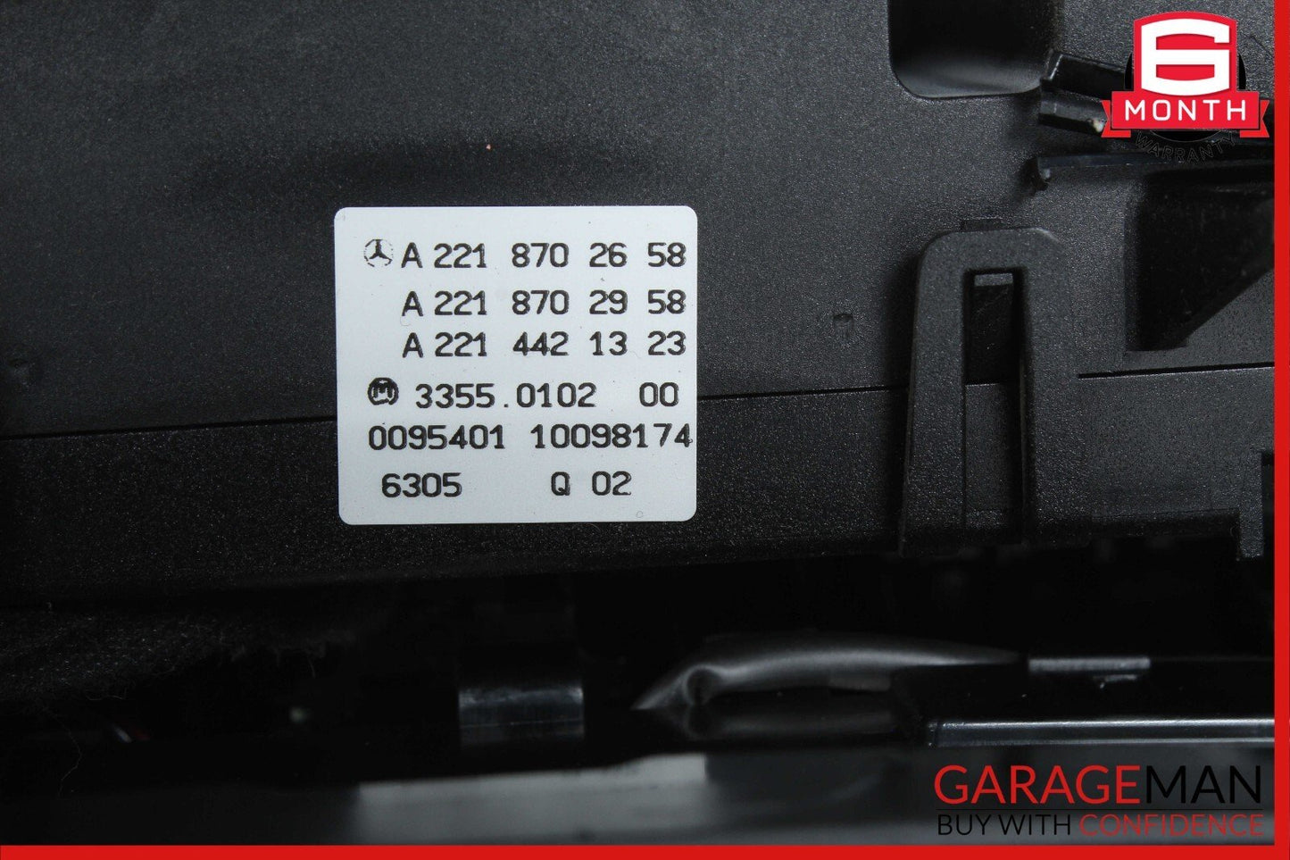07-14 Mercedes W221 S550 Center Dash Heater Switch Control Panel Assembly OEM