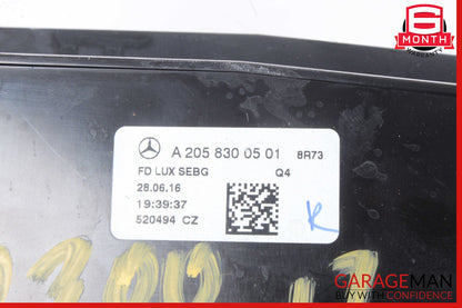 15-20 Mercedes W205 C300 Rear Center Console Air Vent Grille Ash Tray Assembly