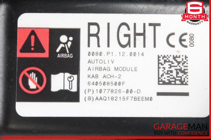 17-23 Tesla Model 3 Front Right Passenger Side Dash Knee Airbag Air Bag OEM