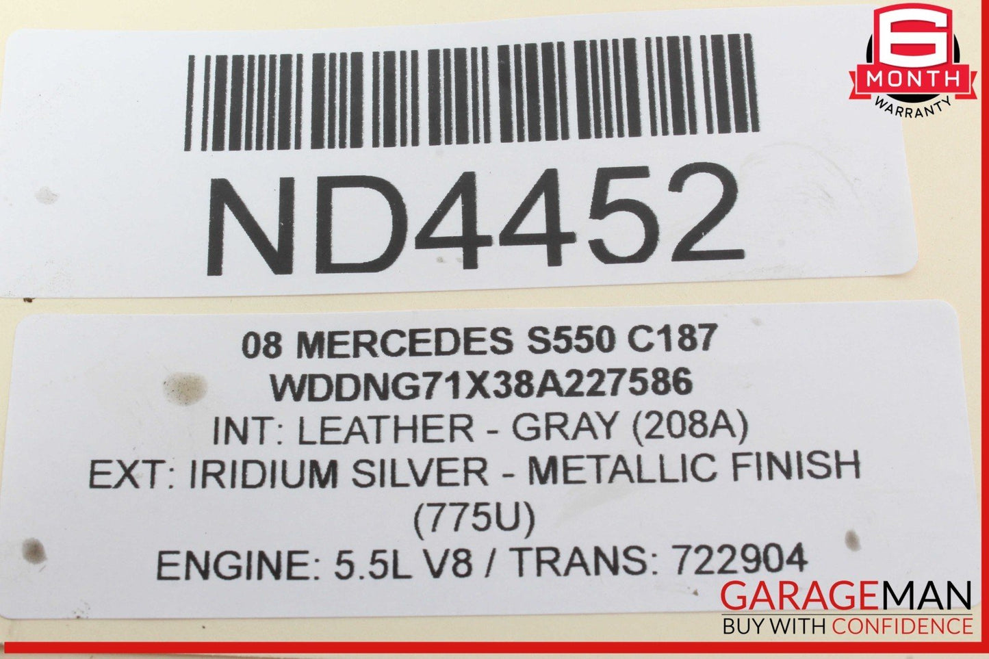 06-09 Mercedes W221 S550 CLS550 E550 Power Steering Pump Reservoir Assembly OEM