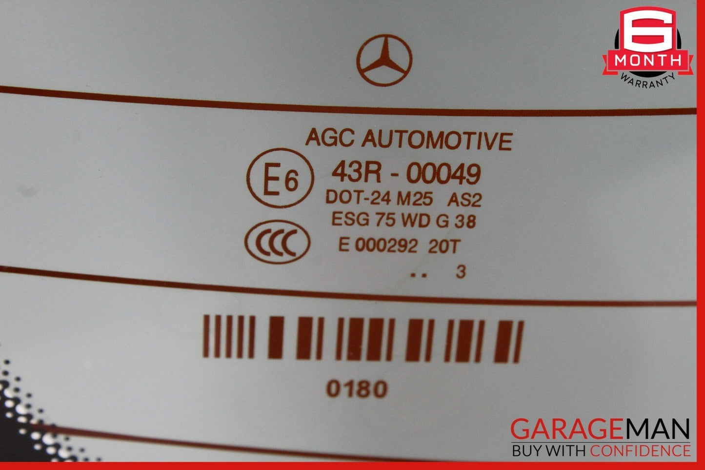 12-15 Mercedes W204 C250 C63 AMG Coupe Rear Wind Shield Windshield Window Glass