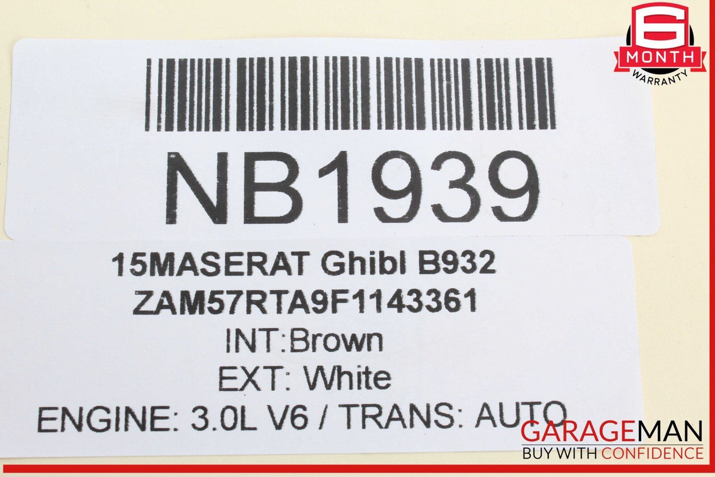 14-17 Maserati Ghibli Front Right Side Exterior Door Handle Assembly OEM