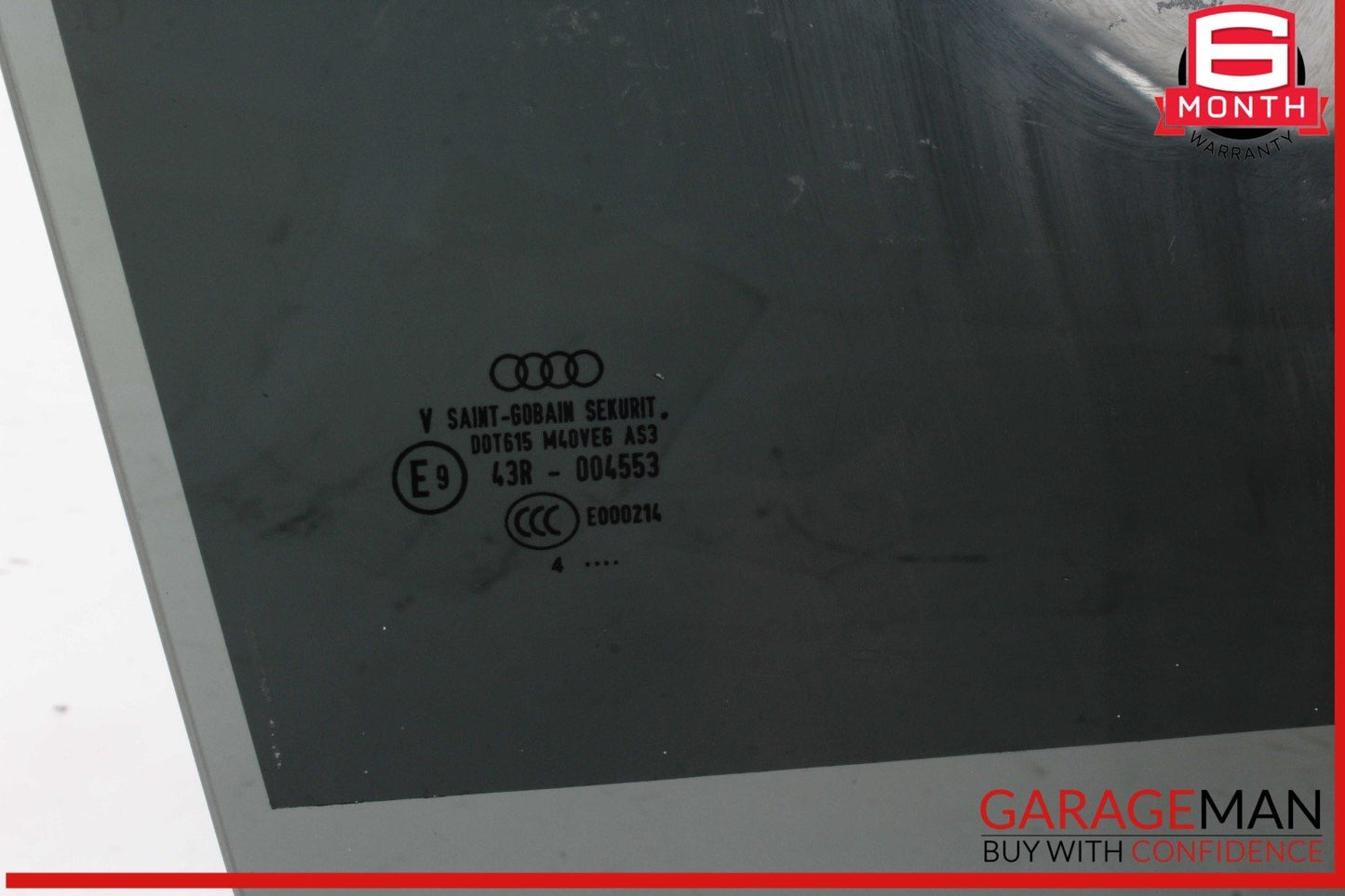 18-25 Audi Q5 Rear Right Passenger Side Door Window Glass 43R004553 OEM