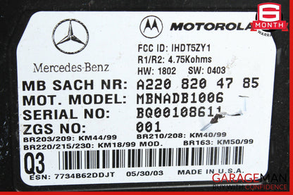 00-06 Mercedes SL500 ML320 S500 CL55 AMG Voice Command Control Module Unit Q3