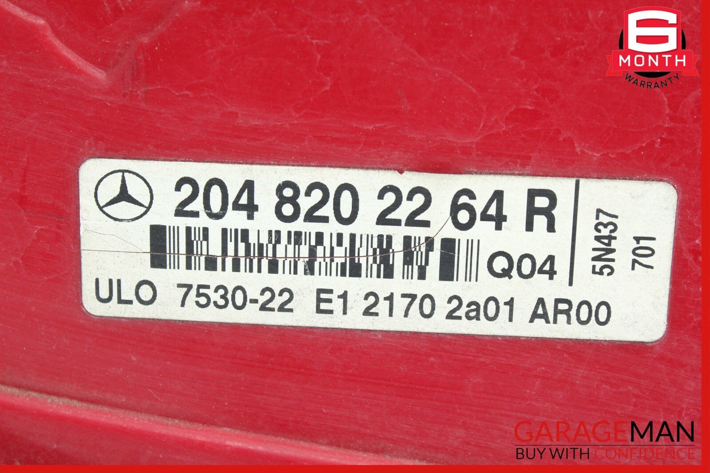 08-11 Mercedes W204 C300 C350 C63 AMG Sedan Rear Right Taillight Tail Light Lamp