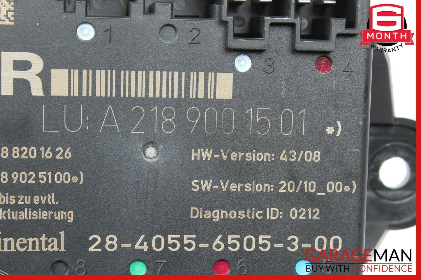 08-15 Mercedes W204 C250 C350 Rear Right Passenger Side Door Control Module Unit