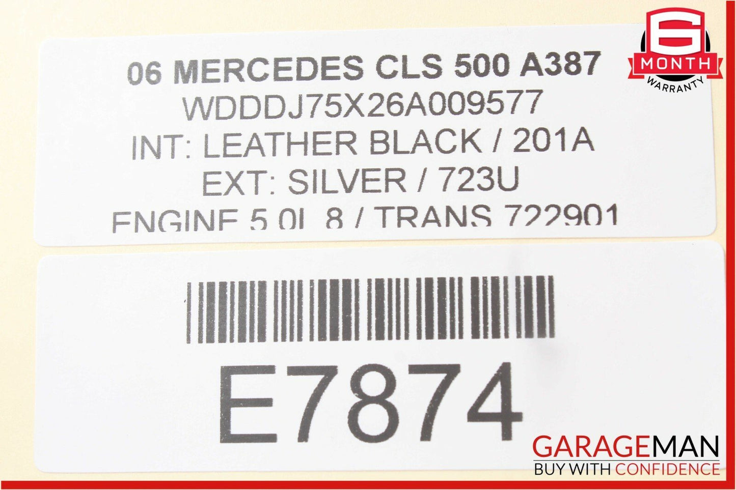 06-11 Mercedes W219 CLS550 CLS500 Rear Left Driver Door Lock Latch Actuator OEM