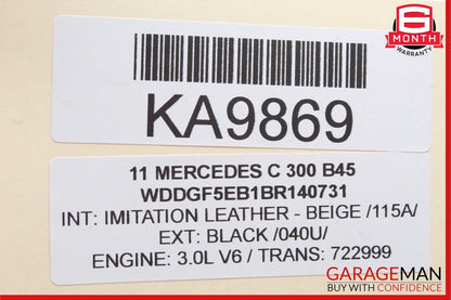 08-18 Mercedes W204 C300 SLK350 E400 Front Left Side Door Control Module OEM