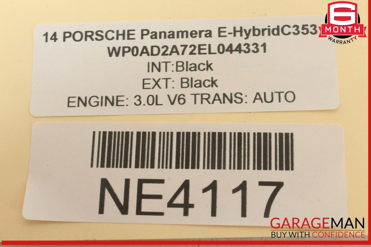 10-16 Porsche Panamera 970 E-Hybrid Rear Left or Right Side Upper Control Arm